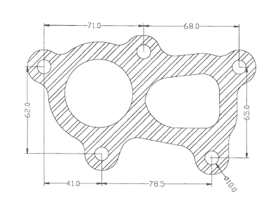 210323 gasket including given dimensions