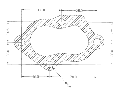 210325 gasket including given dimensions