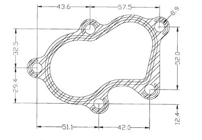 210331 gasket including given dimensions