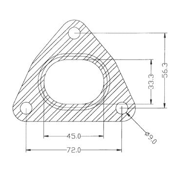 210332 gasket including given dimensions