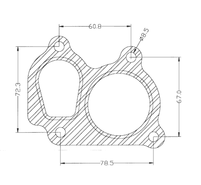 210339 gasket including given dimensions
