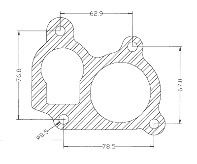 210342 gasket including given dimensions
