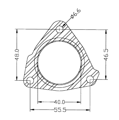210343 gasket including given dimensions