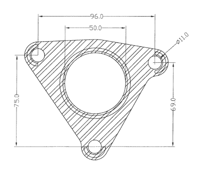 210344 gasket including given dimensions