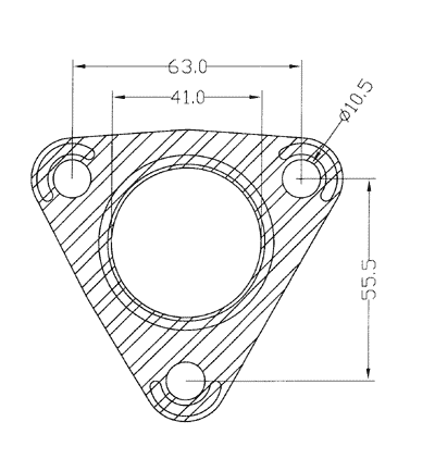 210346 gasket including given dimensions