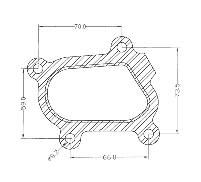210349 gasket including given dimensions