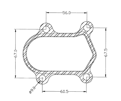 210350 gasket including given dimensions