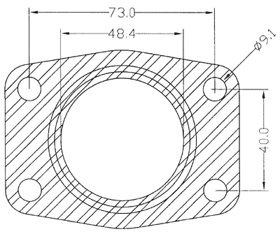 210357 gasket including given dimensions