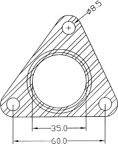 210364 gasket including given dimensions