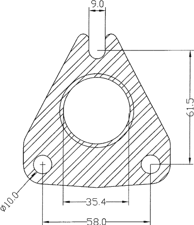 210366 gasket including given dimensions