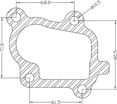 210369 gasket including given dimensions