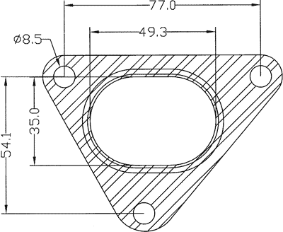 210370 gasket including given dimensions