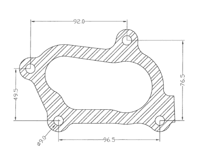 210377 gasket including given dimensions