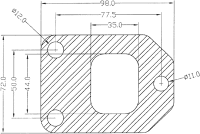 210379 gasket including given dimensions