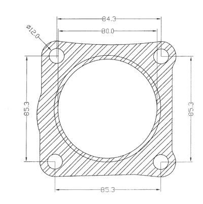 210381 gasket including given dimensions