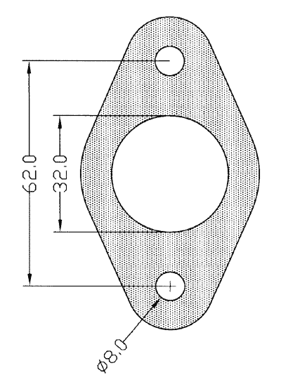 210383 gasket including given dimensions