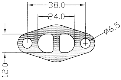210384 gasket including given dimensions