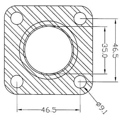 210385 gasket including given dimensions