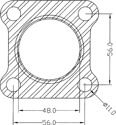 210386 gasket including given dimensions
