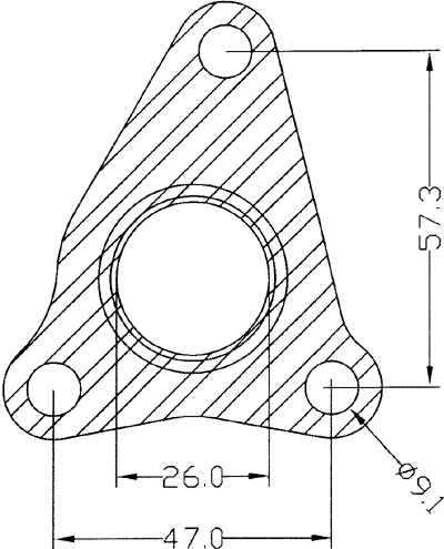 210389 gasket including given dimensions