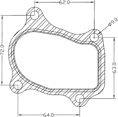 210392 gasket including given dimensions