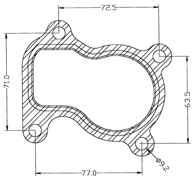 210397 gasket including given dimensions