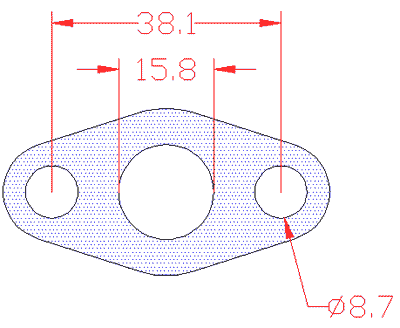 junta 210399 mostrando cotas y dimensiones