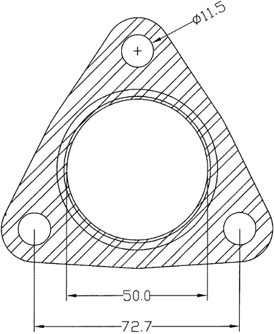 210501 gasket including given dimensions