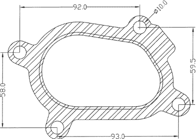 210520 gasket including given dimensions