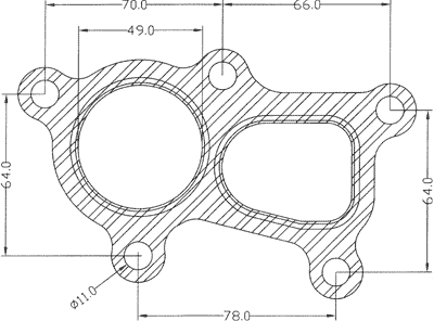210525 gasket including given dimensions