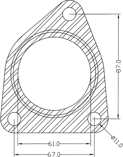 210530 gasket including given dimensions