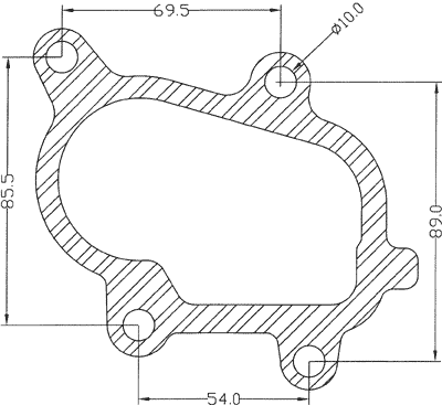 210531 gasket including given dimensions