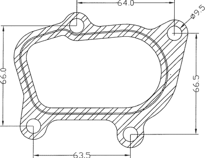 210534 gasket including given dimensions
