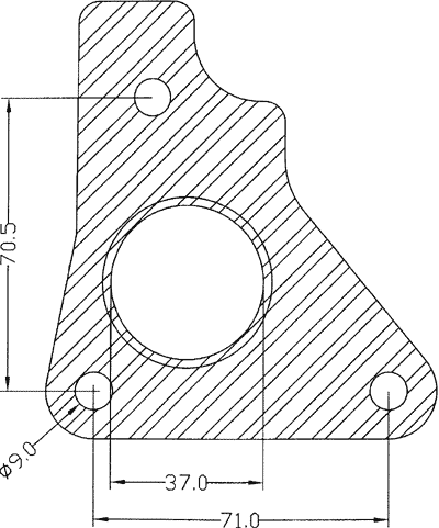 210535 gasket including given dimensions