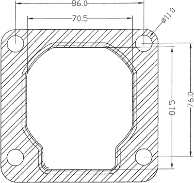 210537 gasket including given dimensions