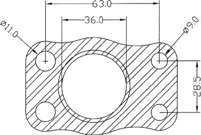 210539 gasket including given dimensions