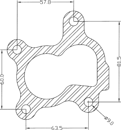 210540 gasket including given dimensions
