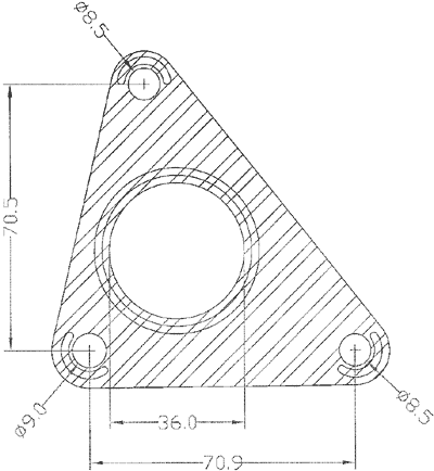 210542 gasket including given dimensions