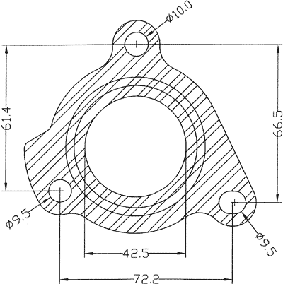 210543 gasket including given dimensions