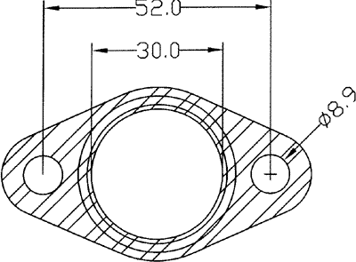 210544 gasket including given dimensions
