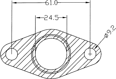 210545 gasket including given dimensions