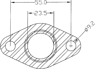 junta 210547 mostrando cotas y dimensiones