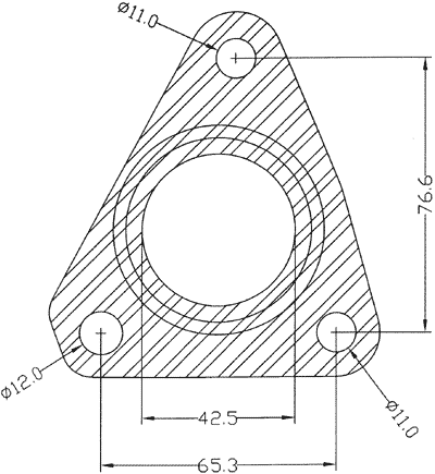 210549 gasket including given dimensions