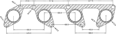 210557 gasket including given dimensions
