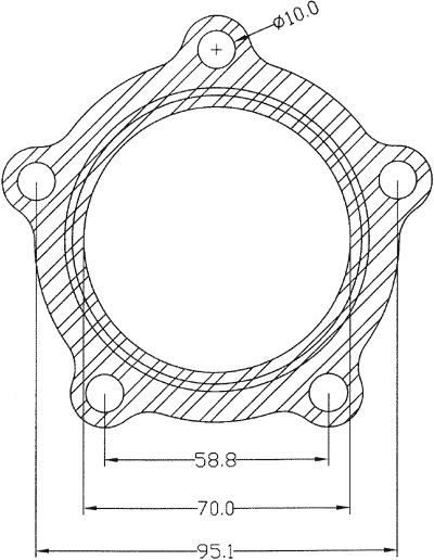 210558 gasket including given dimensions