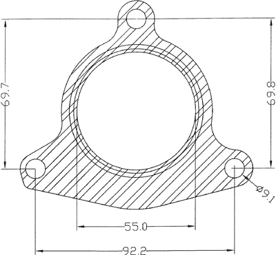 210559 gasket including given dimensions