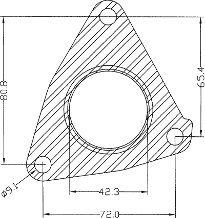 210560 gasket including given dimensions
