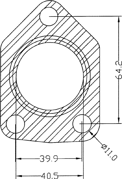 210564 gasket including given dimensions
