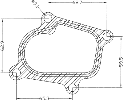 210565 gasket including given dimensions