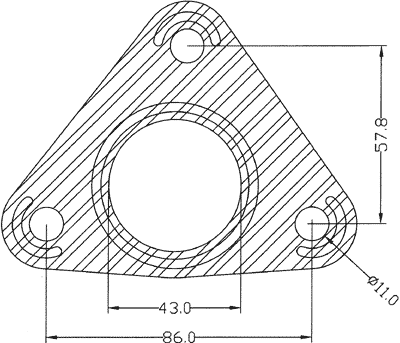 210569 gasket including given dimensions